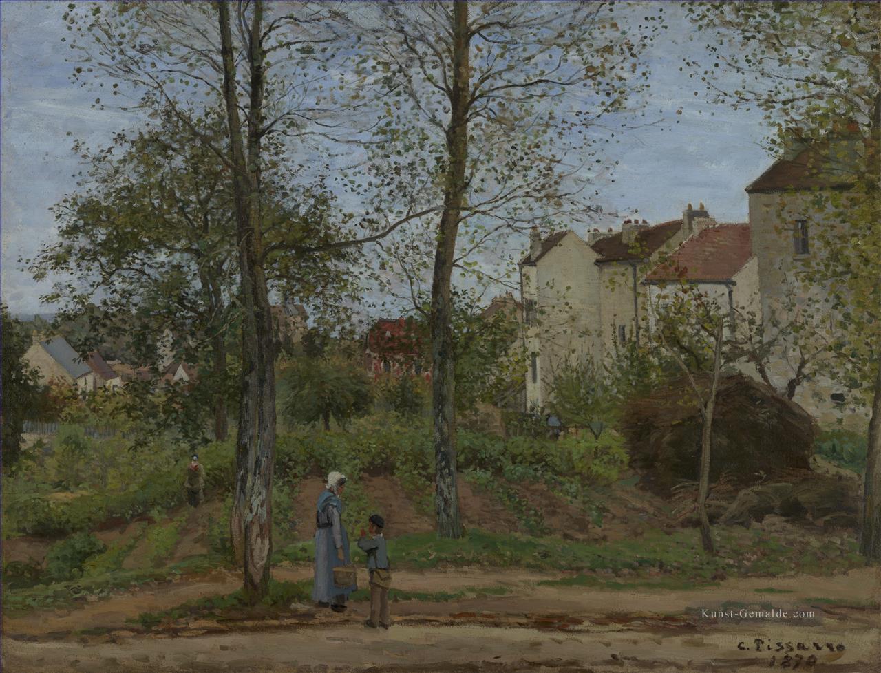 Landschaft in der Nähe von Louveciennes 2 1870 Camille Pissarro Ölgemälde